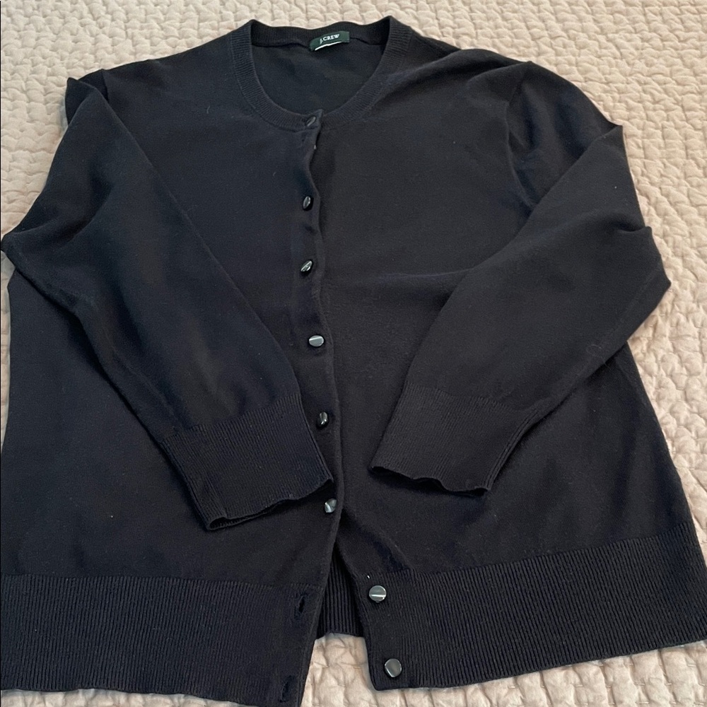 EUC Black Jackie Cardigan by J. Crew